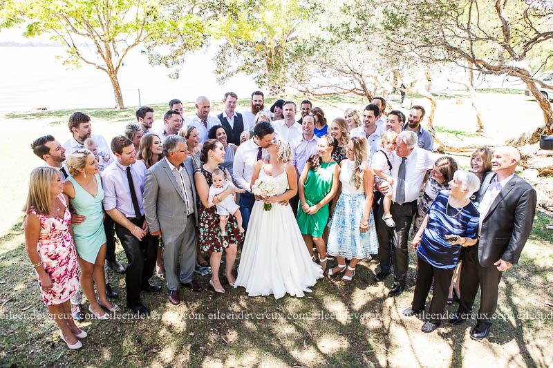 wedding ceremony group photo