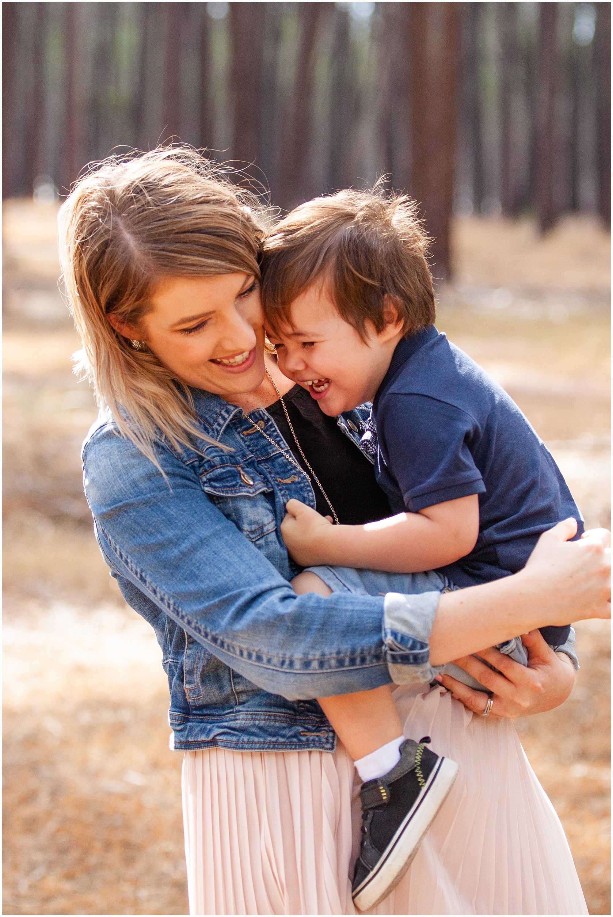 Perth family photographer pine forest family portrait session