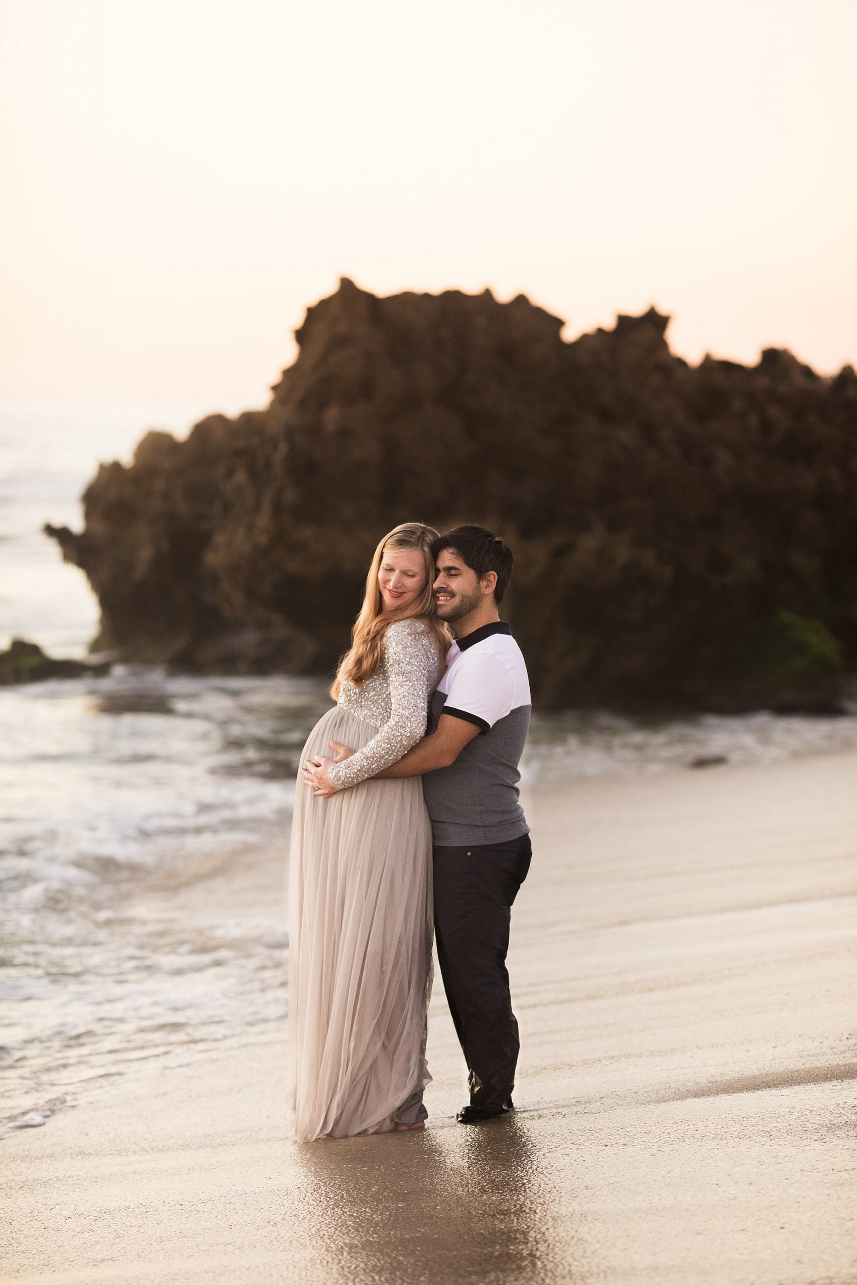perth maternity photographer hamersley pool sunset