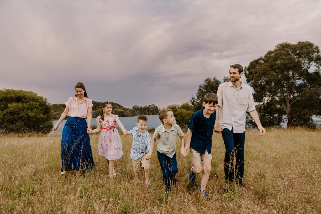 Candid family moment from a fast-paced mini session in Perth’s northern suburbs